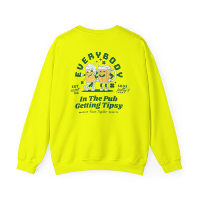 Everybody in the Pub Getting Tipsy 2 Sided Print Sweatshirt  (GILDAN)