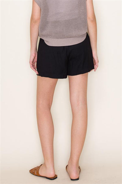 AURORA SHORTS , , It's NOMB , BLACK SHORTS, WIDE LEG BLACK SHORTS , It's NOMB , itsnomb.com