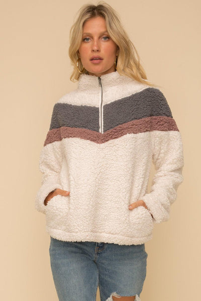 BRIAR SHERPA PULLOVER , SWEATER , It's NOMB , DRESSY BEIGE CARDIGAN, HOODED DRESSY CARDIGAN, LUXURY CARDIGAN , It's NOMB , itsnomb.com