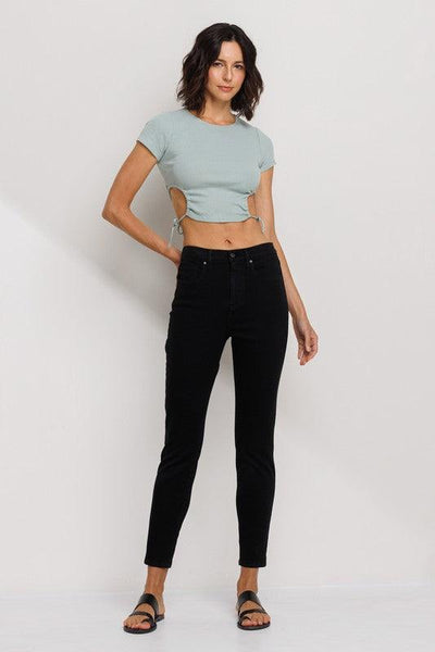 CORA JEANS (SIZE 26 & 27 AVAILABLE) , JEANS , It's NOMB , DENIM, HIGH RISE BLACK JEANS, HIGH RISE DENIM, JEANS, STRETCHY BLACK JEANS, TANK UPSELL , It's NOMB , itsnomb.com