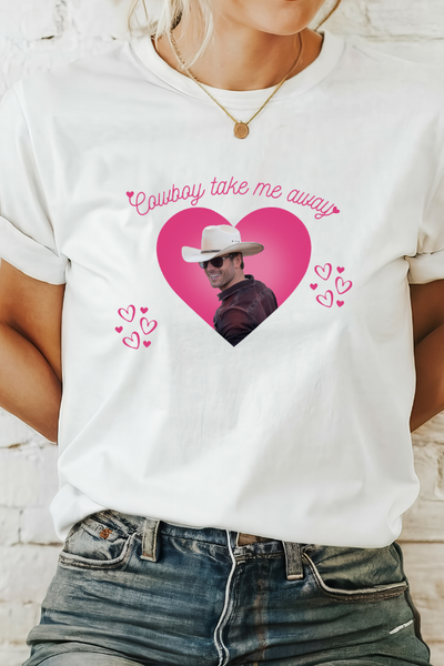 COWBOY TAKE ME AWAY TEE (Bella and Canvas)