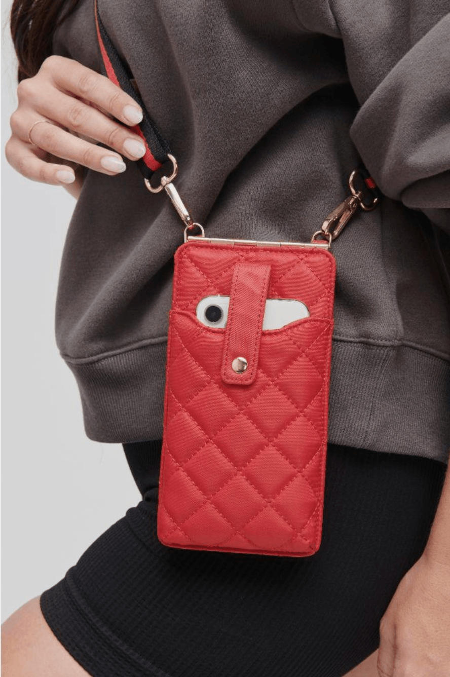 DUALITY QUILTED CELLPHONE CROSSBODY BAG , CROSSBODY BAG , It's NOMB , BANDOLIER, CROSSBODY PHONE BAG, MINI CROSSBODY BAG, SOL AND SELENE, SOL AND SELENE CROSSBODY BAG , It's NOMB , itsnomb.com