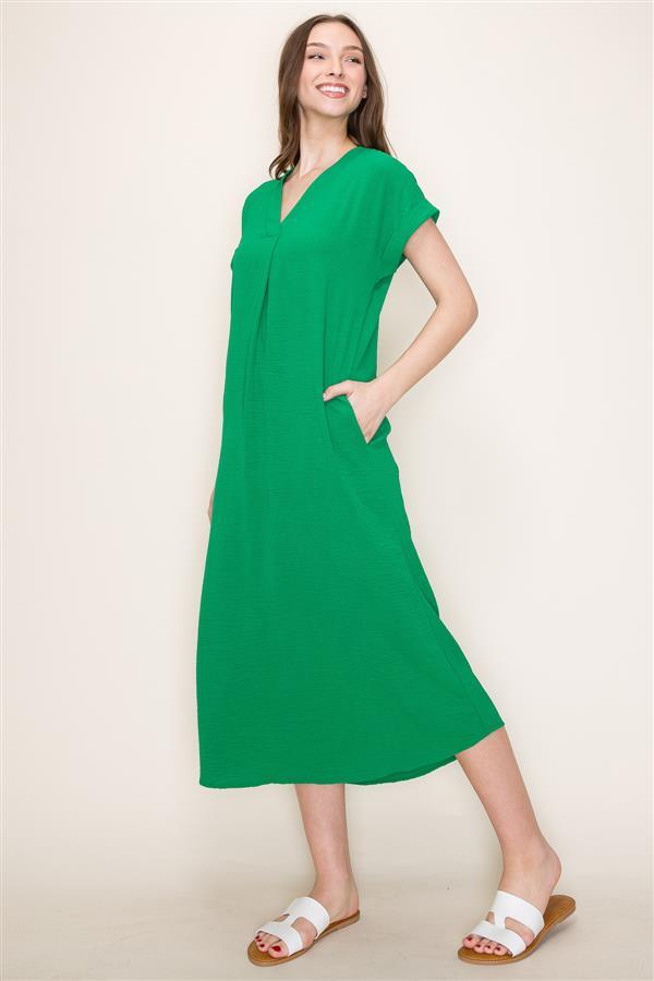 HAMPTONS MIDI DRESS , , It's NOMB , GREEN MIDI DRESS, LOOSE FIT MIDI DRESS , It's NOMB , itsnomb.com