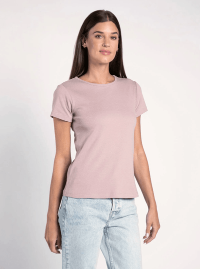 LEXI TEE , T-SHIRT , It's NOMB , CLASSIC FIT COTTON TEE, LEXI TEE, MAUVE SHIRT, PINK TEE, THREAD AND SUPPLY LEXI TEE, WOMEN'S CLASSIC FIT TEE , It's NOMB , itsnomb.com