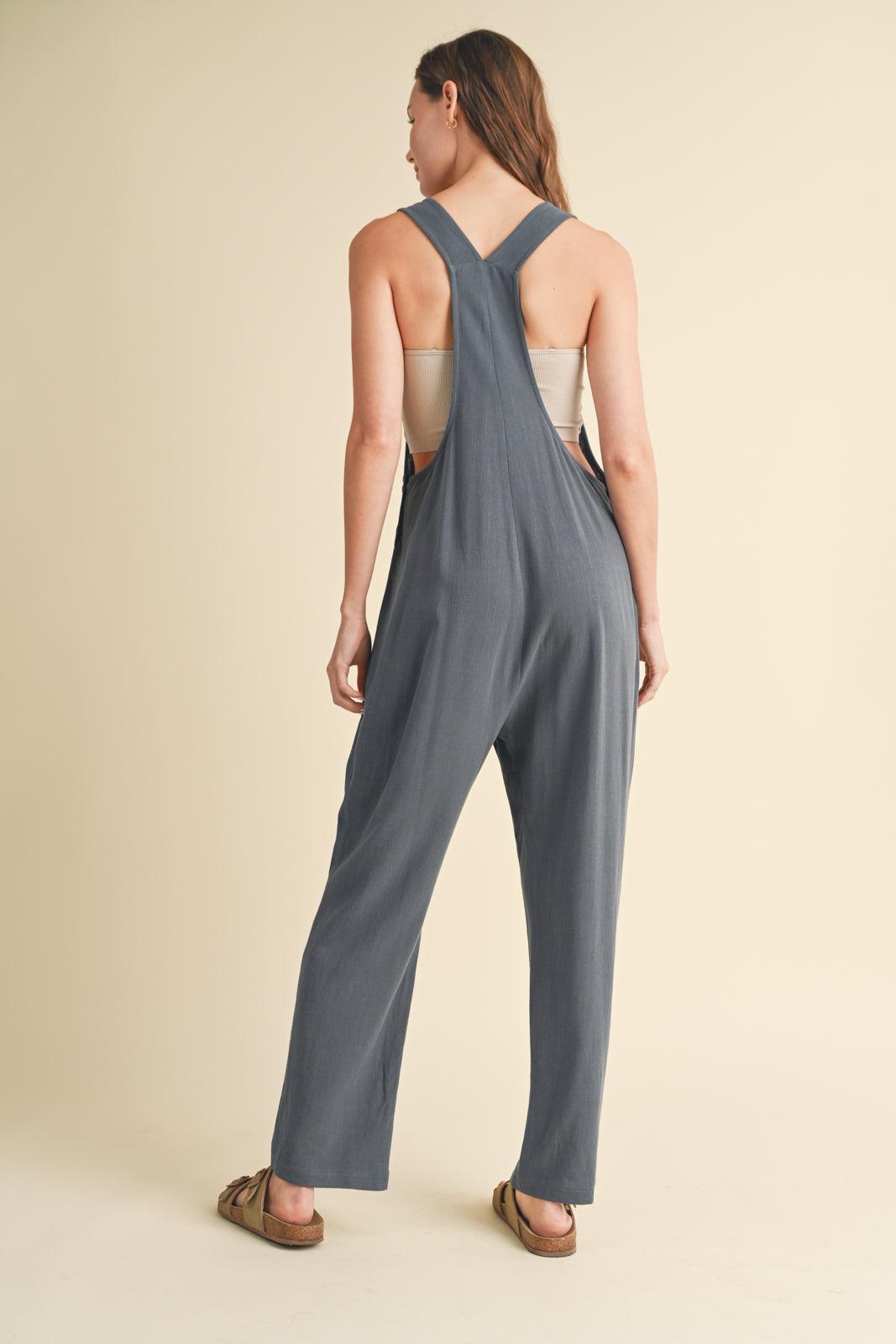 LOVELY IN LINEN OVERALLS , Jumpsuits & Rompers , It's NOMB , LINEN JUMPSUIT, teal overalls , It's NOMB , itsnomb.com