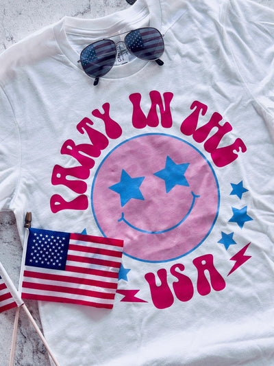 PARTY IN THE USA GRAPHIC TEE (SIZE 2XL LEFT) , T-SHIRT , it’sNOMB. The Label , 4th of July, 4TH OF JULY TSHIRT, CASUAL T-SHIRT, COLORFUL PATRIOTIC TEE, CREW NECK, CREWNECK, GRAPHIC, GRAPHIC TEE, it's nomb, it's nomb the label, Its None of My Business, ITSNOMB, ITSNOMBTHELABEL, Jessica Nickson, MEMORIAL DAY TSHIRT, party in the usa, Patriotic, T-SHIRT, TEE, TEES, TSHIRT, TSHIRTS , It's NOMB , itsnomb.com